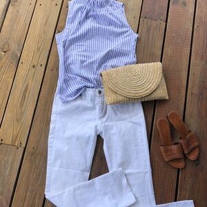 J Crew Matchstick White Jeans-29 Short